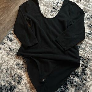Black Long Sleeve Bodysuit
